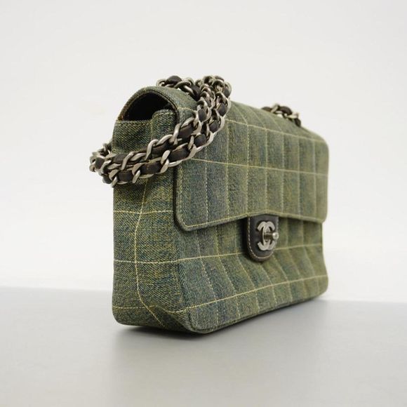 Chanel Chocolate Bar Blue Denim - Jeans Shoulder Bag (Pre-Owned) - Picture 4 of 12